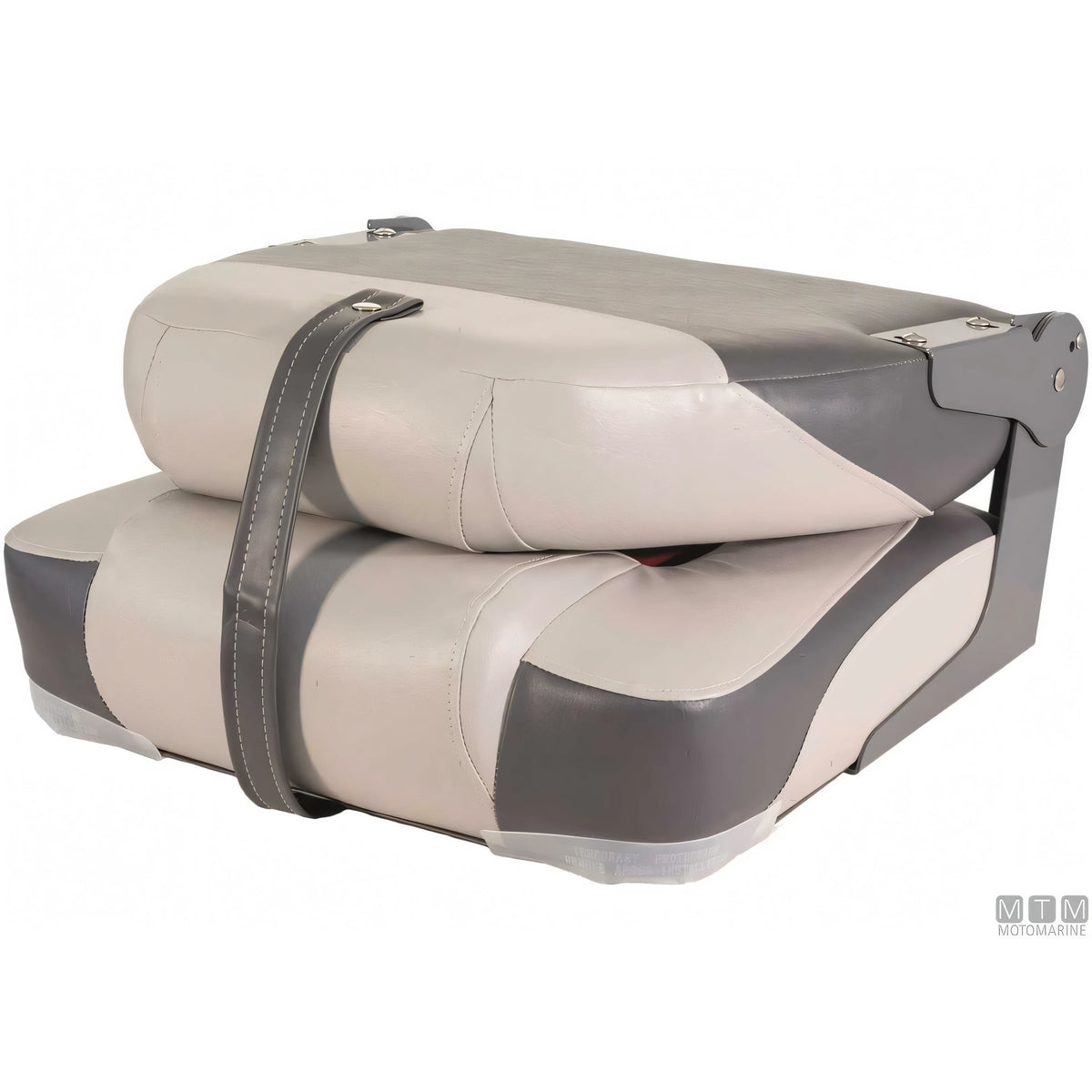 Motomarine sedile pieghevole Premium Soft imbottitura soft — Bianco/Rosso