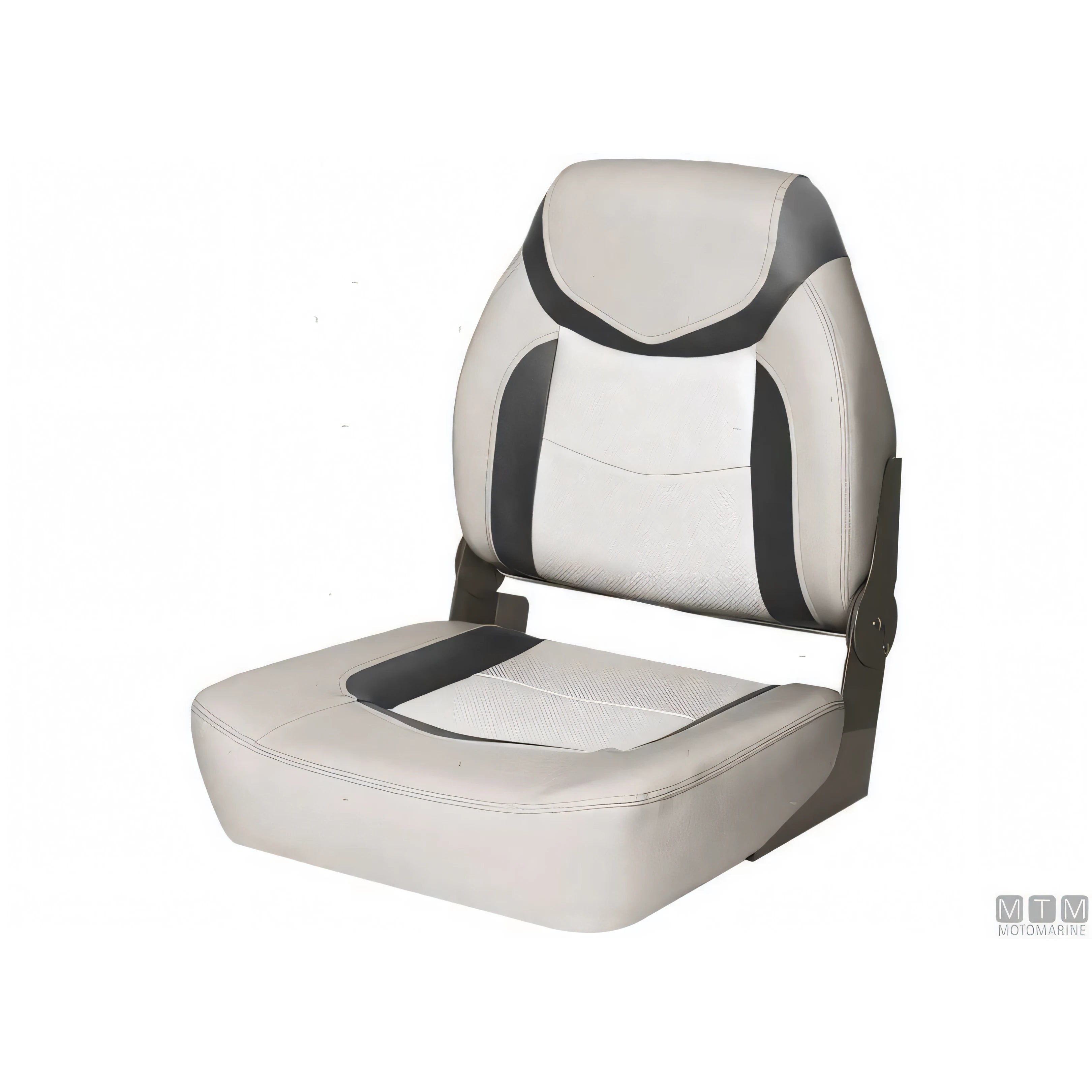 Motomarine sedile pieghevole Premium Fish — Bianco/Grigio