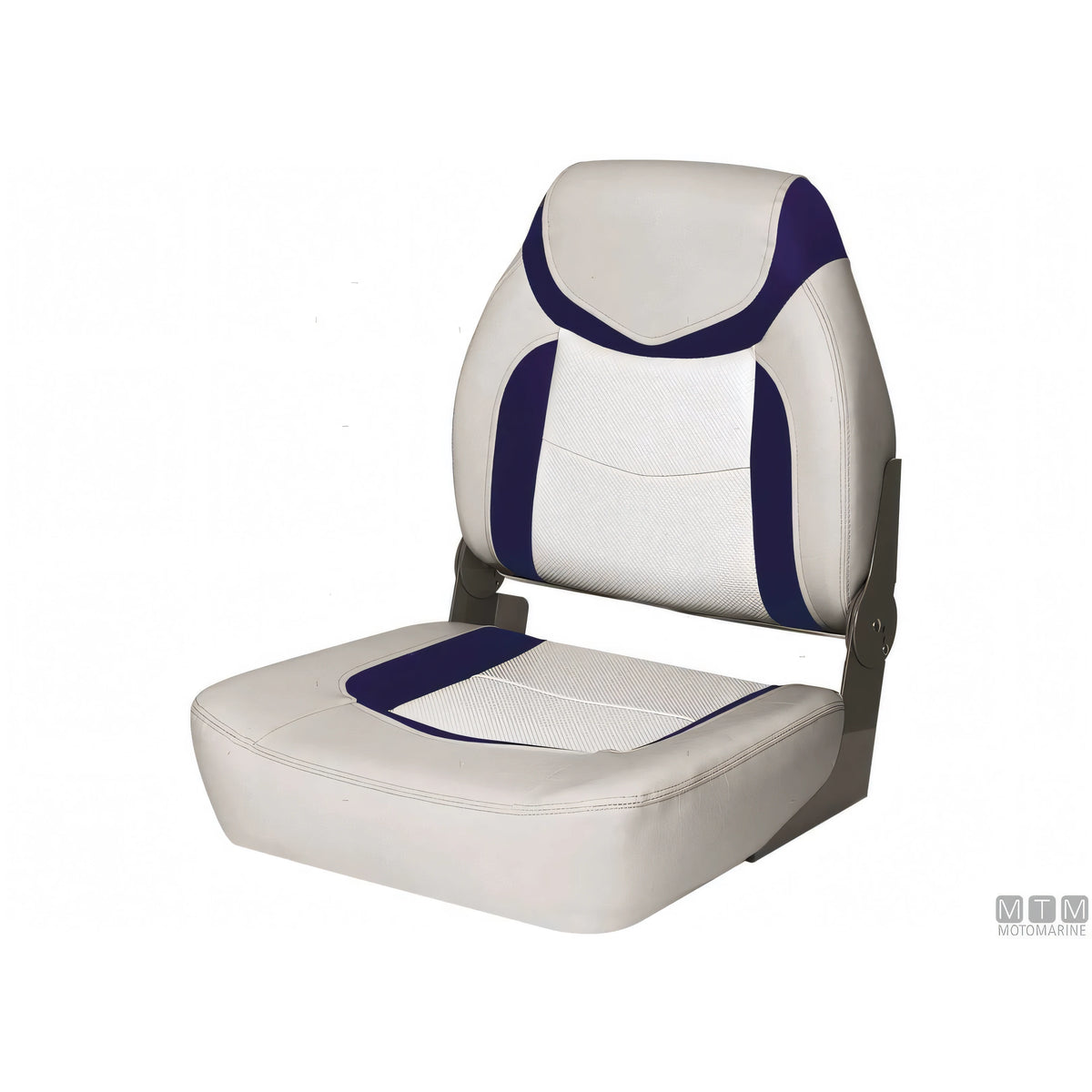 Motomarine sedile pieghevole Premium Fish — Grigio/Blu