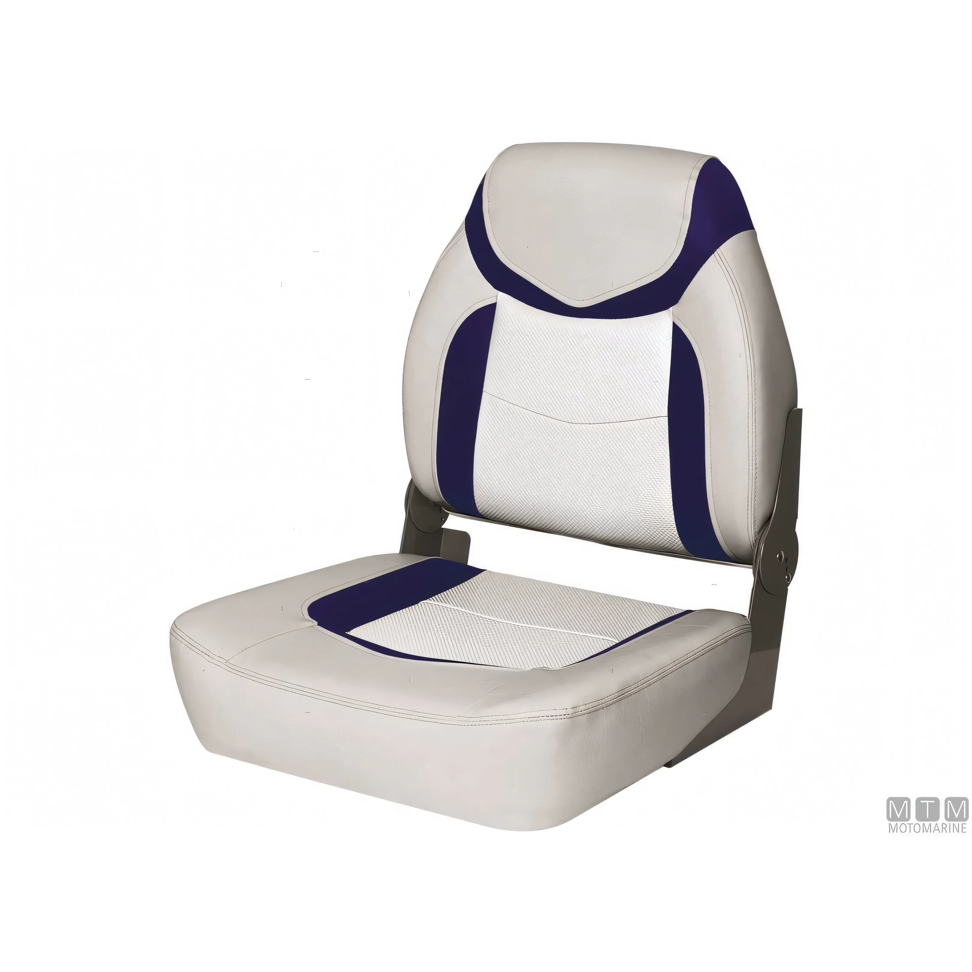 Motomarine sedile pieghevole Premium Fish — Grigio/Blu