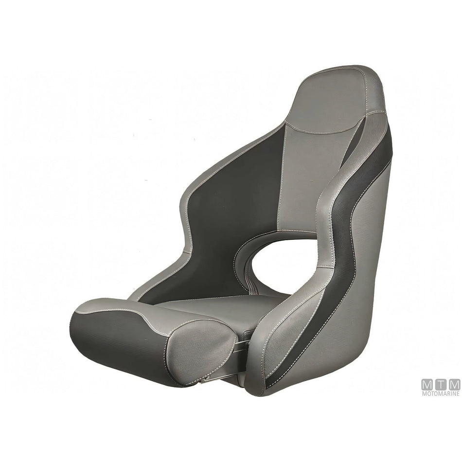 Ocean Poltroncina 52 Flip-Up scocca in Polietilene — Grigio/Nero