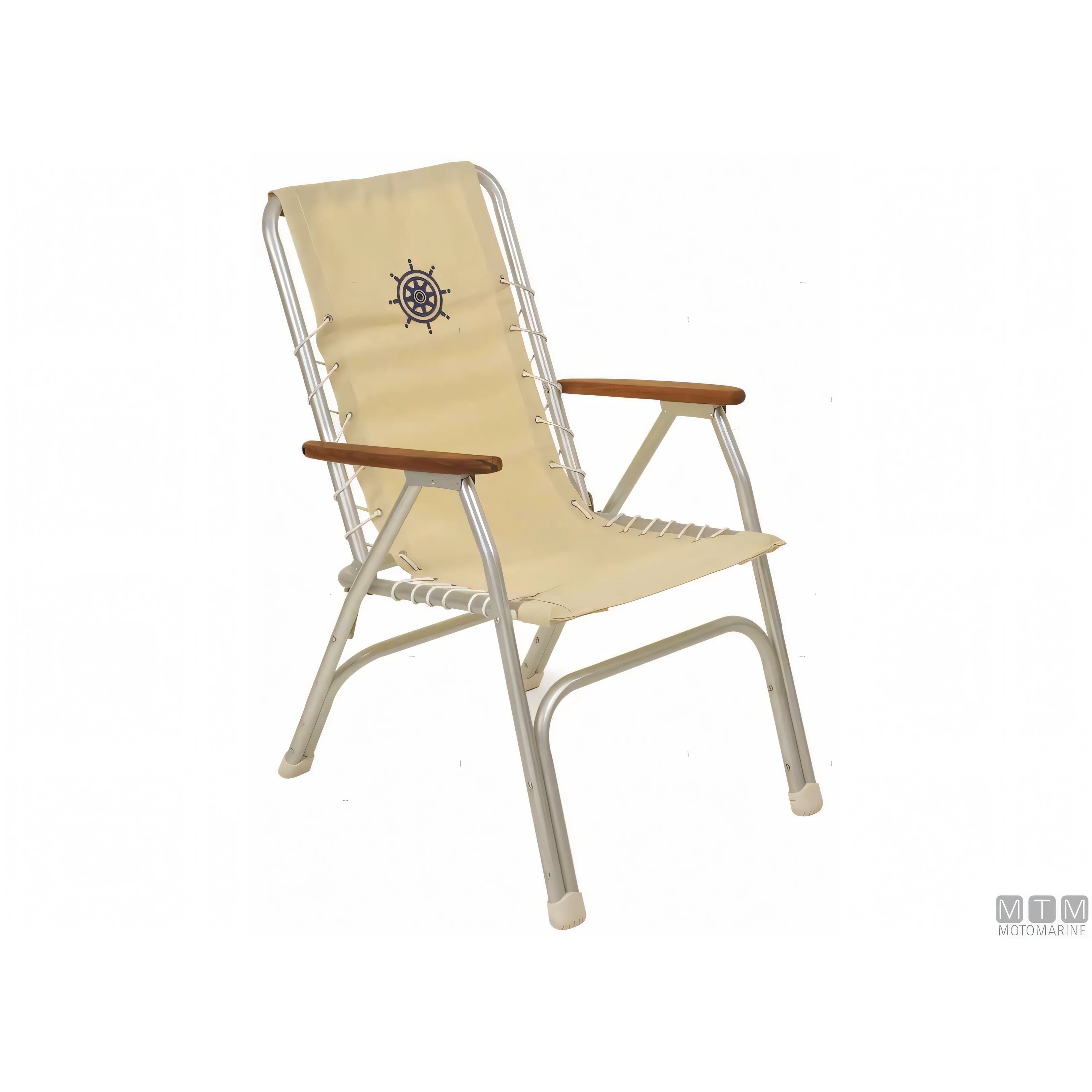 Forma Marathon M150 poltroncina pieghevole in alluminio — Bianca