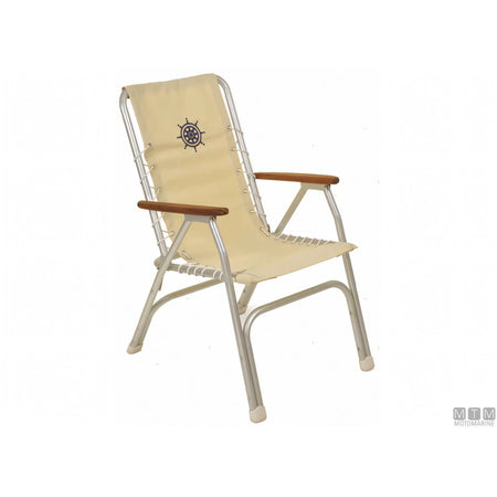 Forma Marathon M150 poltroncina pieghevole in alluminio — Bianca