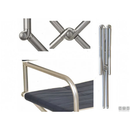 Forma Astron A6000 poltroncina pieghevole in alluminio — Blue Navy