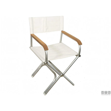 Forma poltroncina pieghevole Astron A6000T in alluminio — Bianco