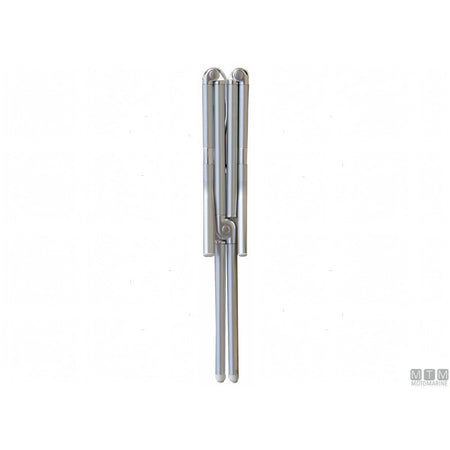 Forma poltroncina pieghevole Astron A6000T in alluminio — Bianco