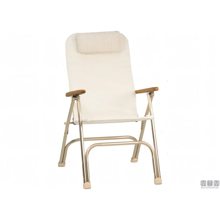 Forma Marathon R120 poltroncina pieghevole in alluminio — Bianco