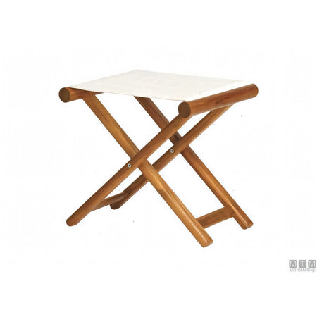Marine Business sgabello pieghevole in teak con tessuto Olefina — vista 5