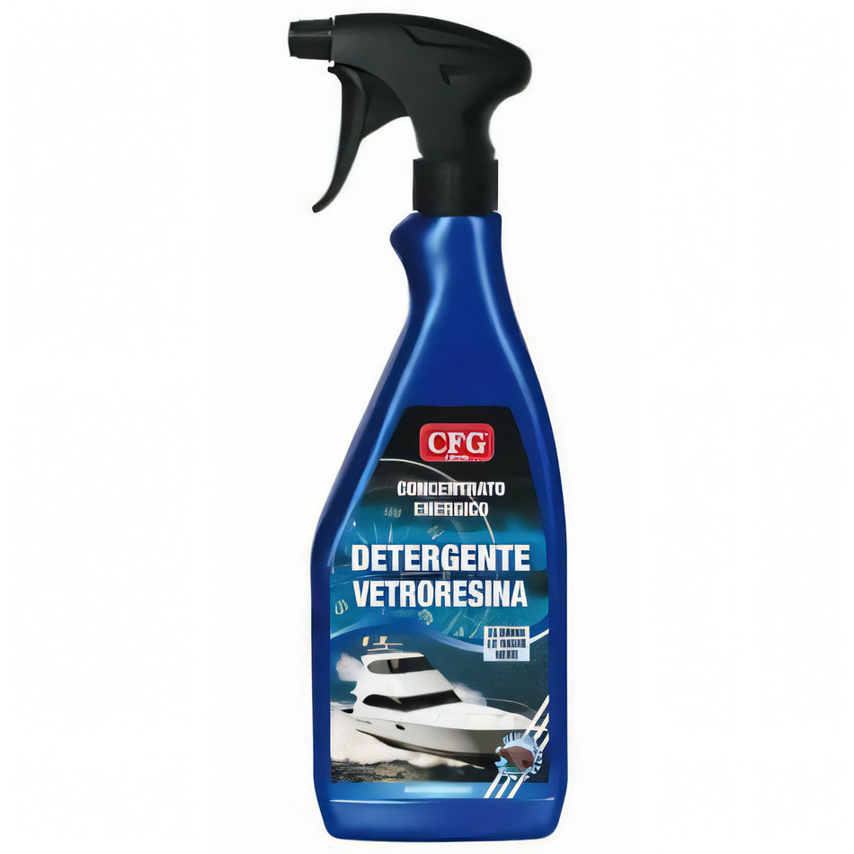 Flacone spray blu CFG Detergente Vetroresina 750ml concentrato per barche | Onautica