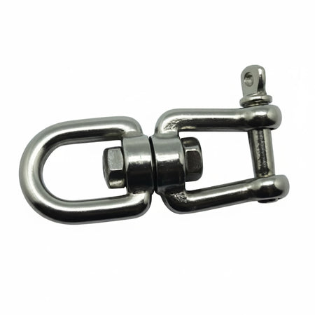Girella occhio-forcella Ø 13 mm in acciaio inox AISI 316 lucido, connettore girevole nautico | Onautica