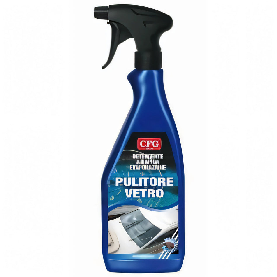 Spray pulitore vetro CFG 750ml blu con grilletto, detergente a rapida evaporazione per superfici nautiche | Onautica