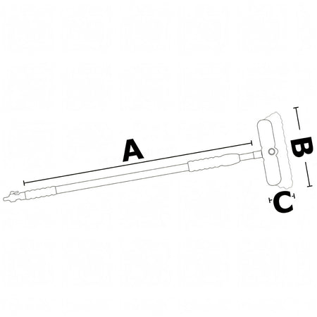 Spazzolone telescopico Osculati Bi-Level 117 180 cm per lavaggio barca – vista 4