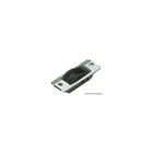 Bozzello singolo da incasso 8x28mm in acciaio inox con puleggia nera, montaggio a vite | Onautica
