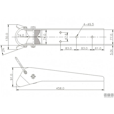 Motomarine Musone Passacatena HL Wing Acciaio Inox 316 — vista 3