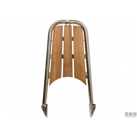 Delfiniera Motomarine in Acciaio Inox 316 e Teak — vista 2