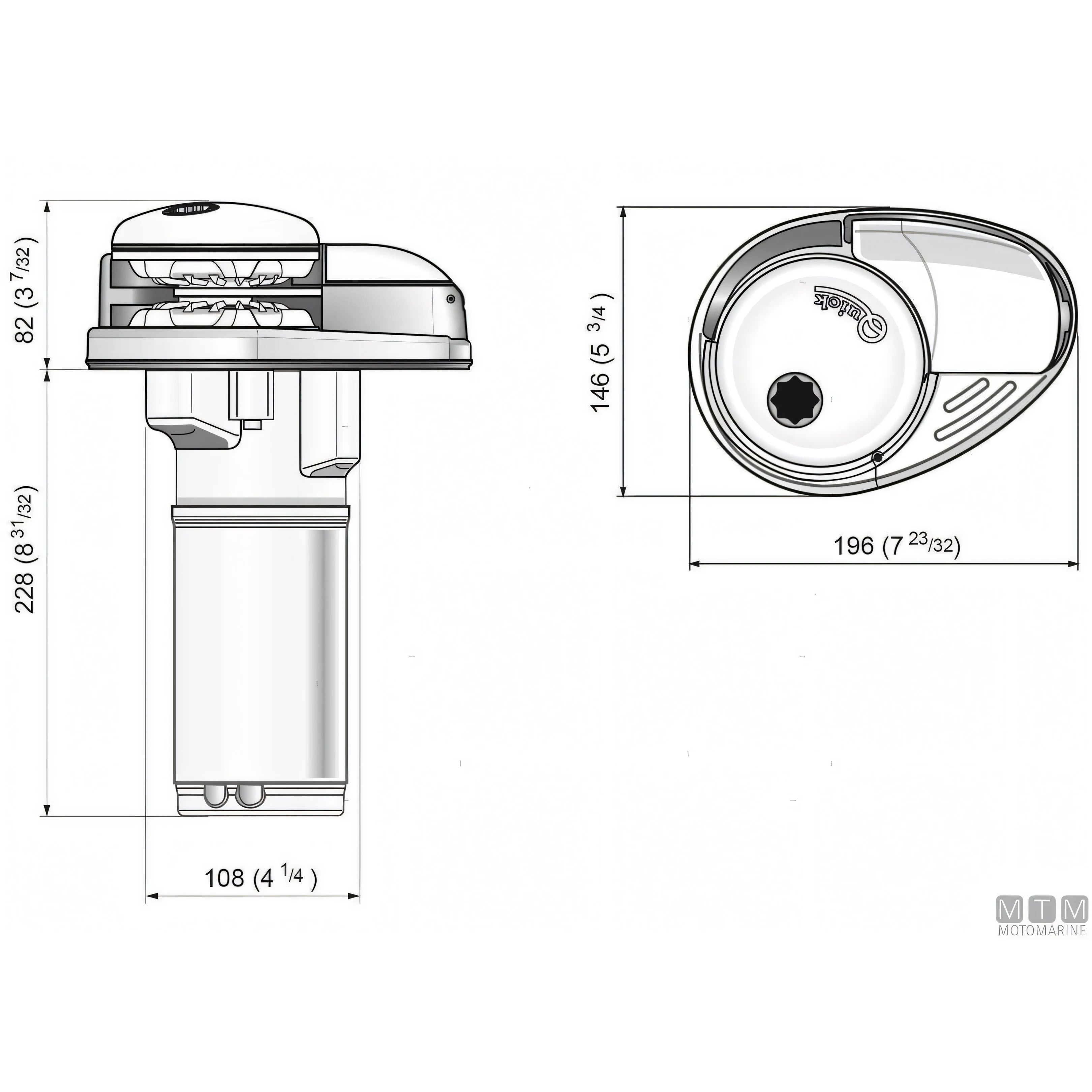 Verricello Salpa Ancora Quick Prince DP2L 350W (Acciaio Inox) — Default Title