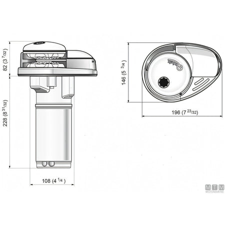 Verricello Salpa Ancora Quick Prince DP2L 350W (Acciaio Inox) — Default Title