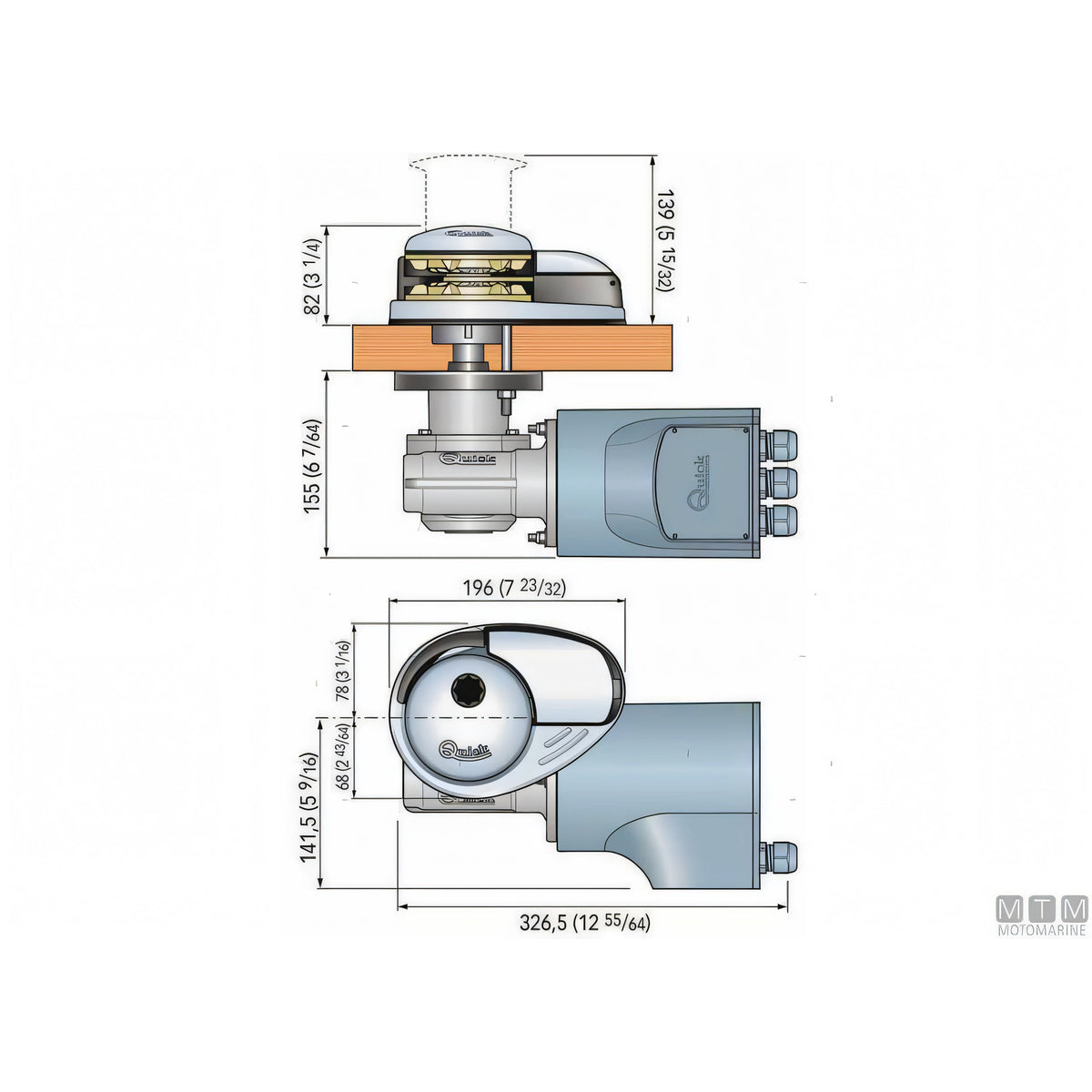 Quick Verricello Salpa Ancora Prince DP2 Acciaio Inox e Bronzo — 700W - Catena Ø6mm