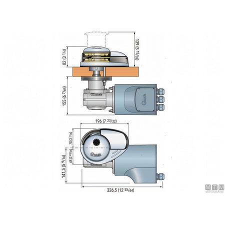 Quick Verricello Salpa Ancora Prince DP2 Acciaio Inox e Bronzo — 700W - Catena Ø6mm