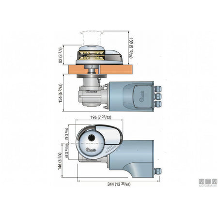 Quick Verricello Salpa Ancora Prince DP2 Acciaio Inox e Bronzo — 700W - Catena Ø6mm