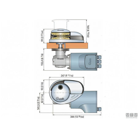 Quick Verricello Salpa Ancora Prince DP3 acciaio inox — Senza Drum