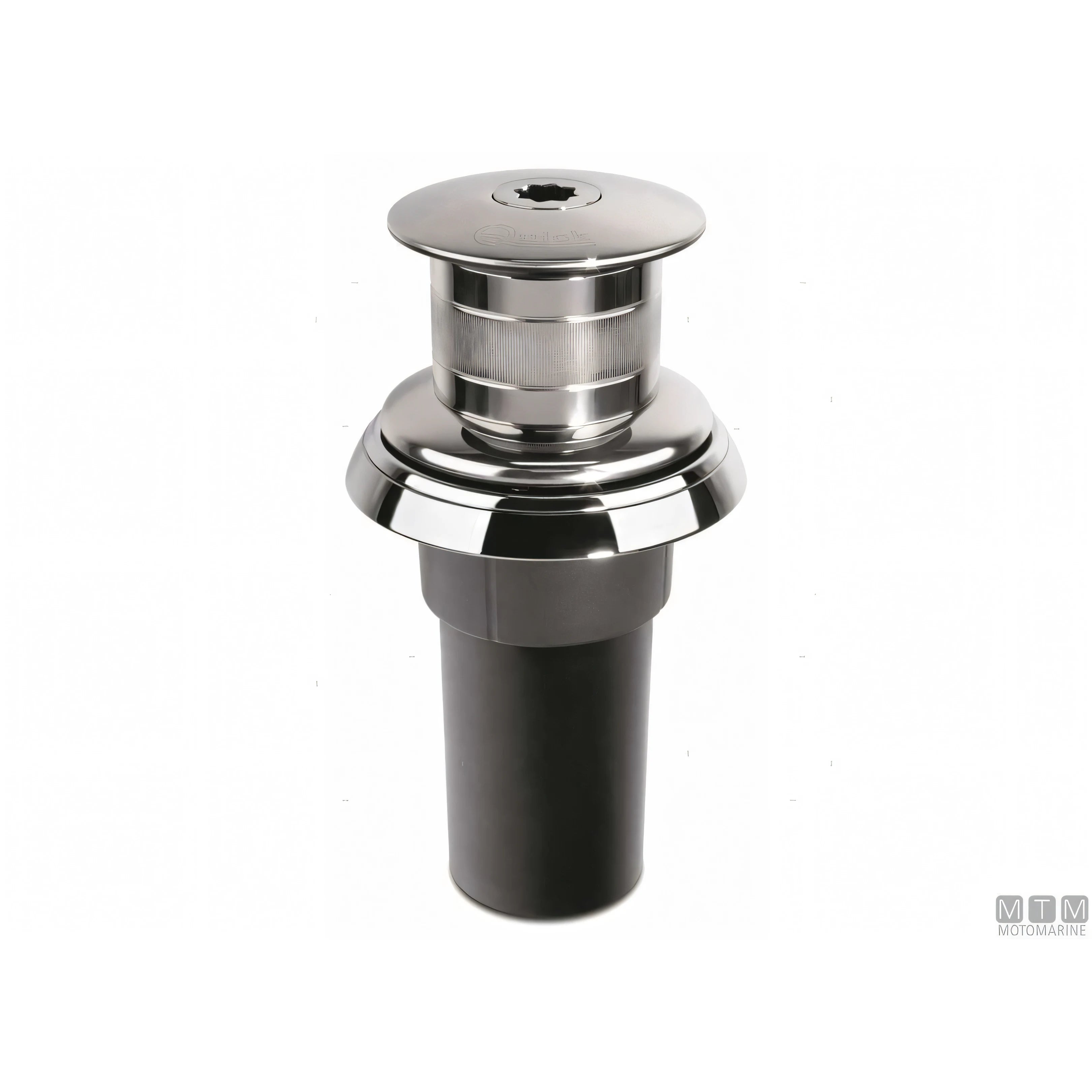 Verricello da tonneggio Quick Totem TM3 in alluminio anodizzato e bronzo cromato — TM3 500W/12V