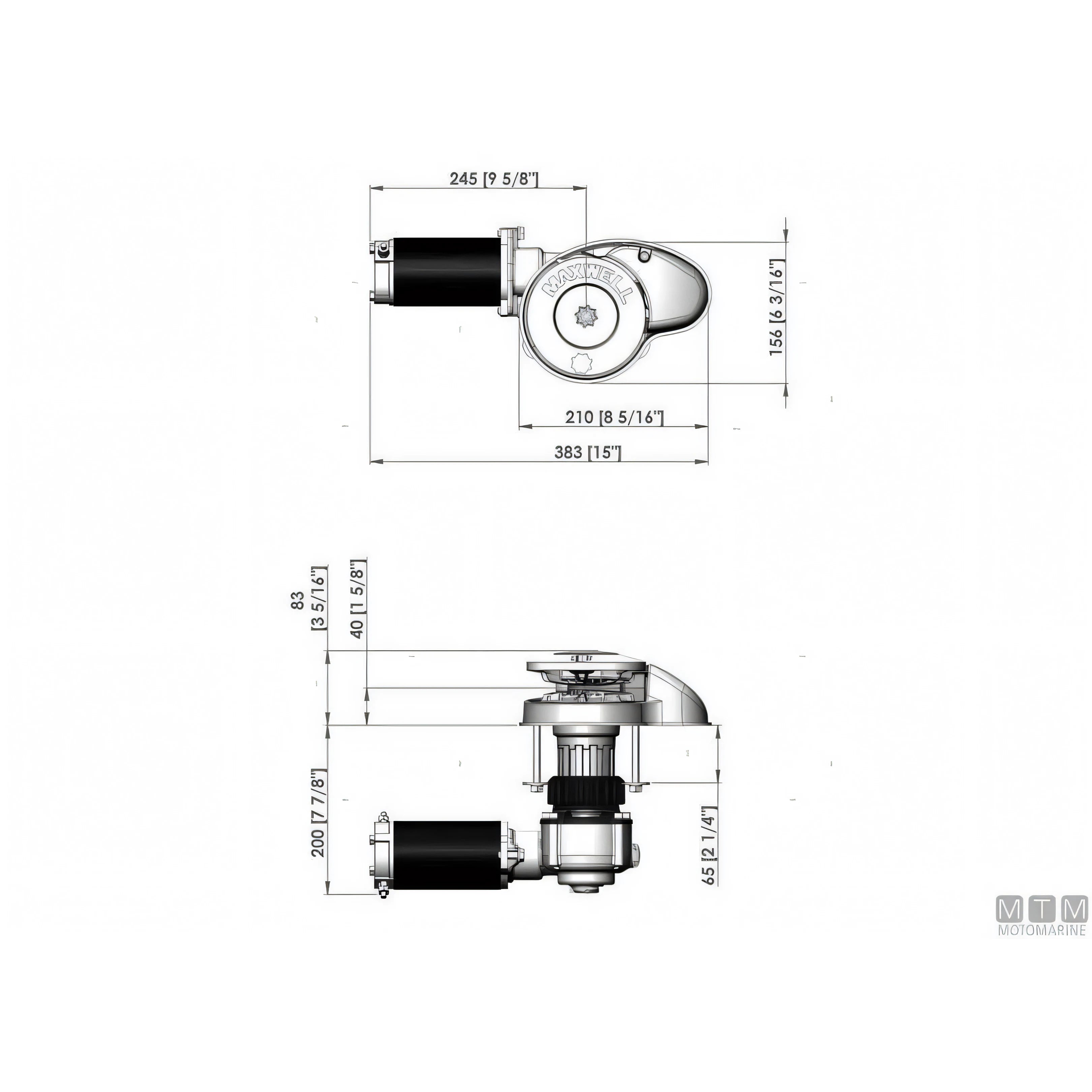 Maxwell Verricello Salpa Ancora RC8 Bronzo e Acciaio Inox — Senza Drum
