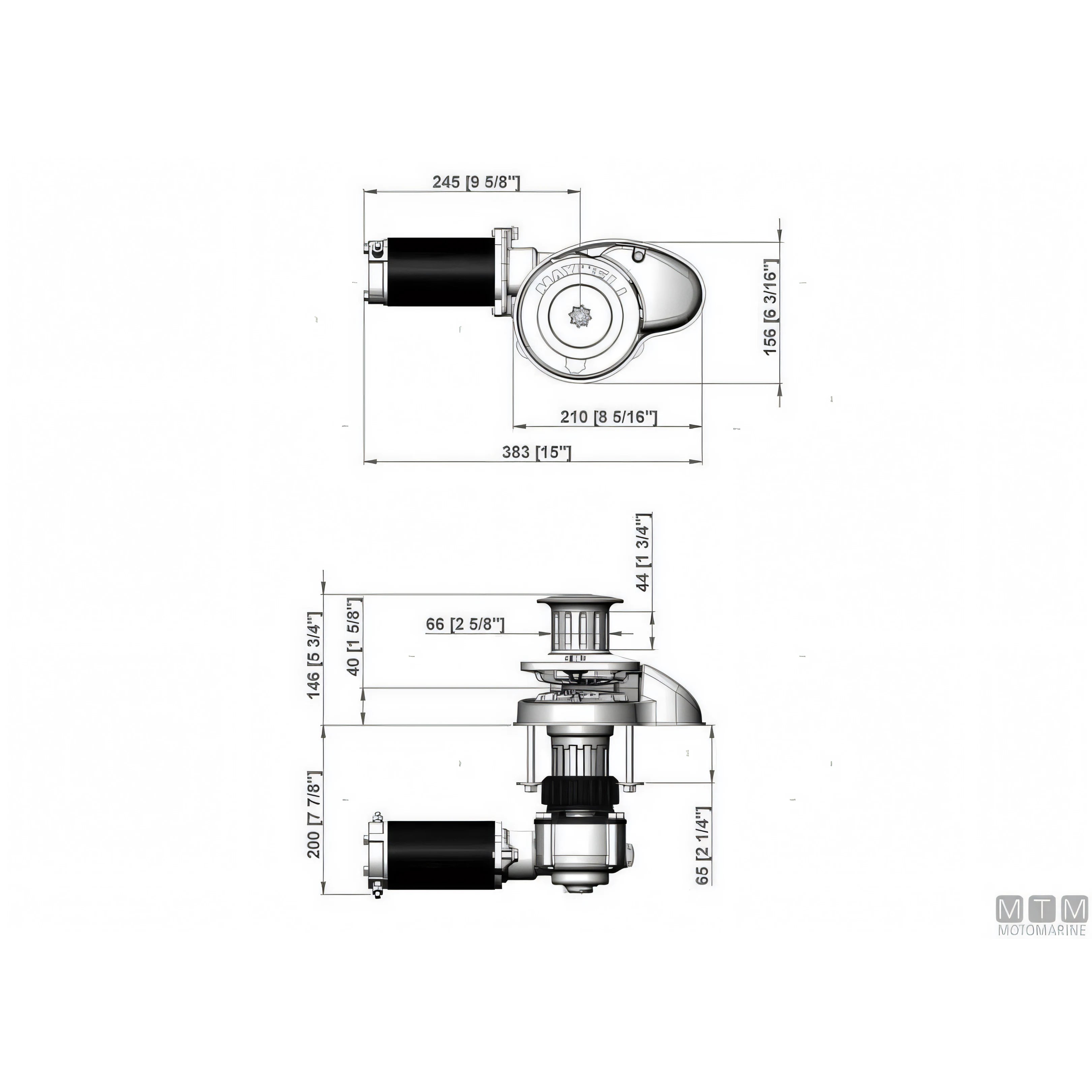 Maxwell Verricello Salpa Ancora RC8 Bronzo e Acciaio Inox — Senza Drum