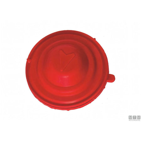 Quick Comando a Piede Up-Down Acciaio Inox — Ricambio Gomma Rosso