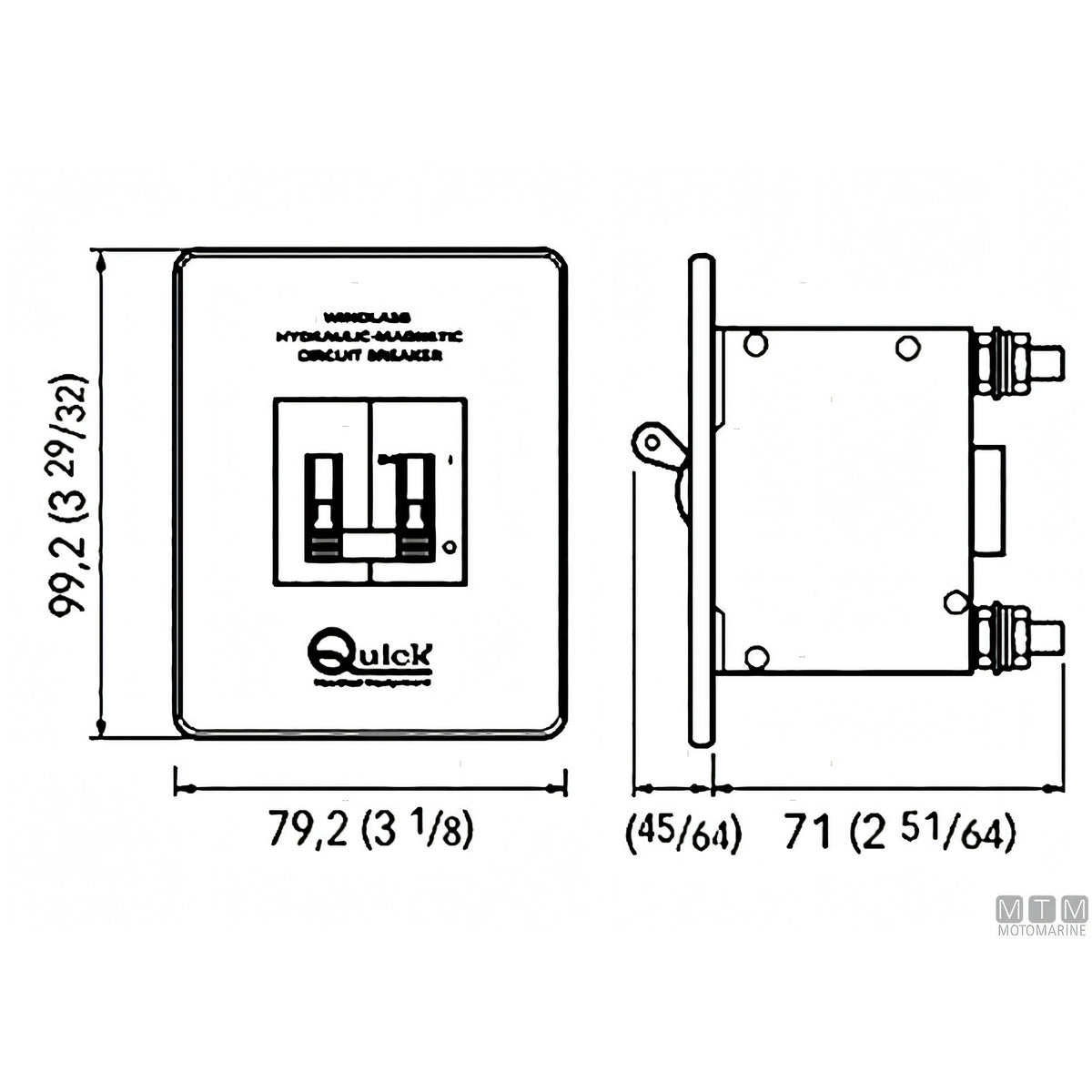 Quick Interruttore Magneto Idraulico HD — 125 A