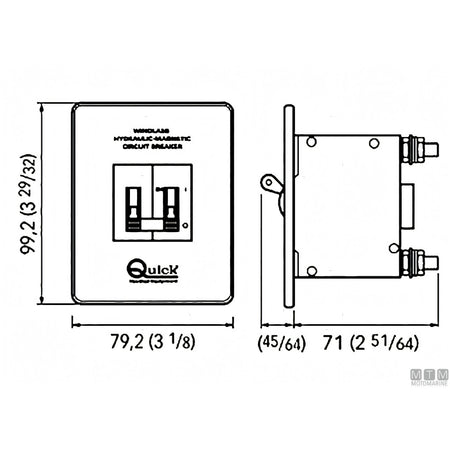 Quick Interruttore Magneto Idraulico HD — 125 A