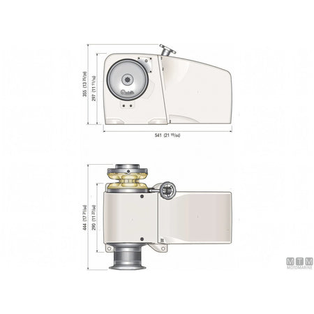 Verricello salpa ancora Quick Heroes HR5 in alluminio anodizzato — 1700W - 12V