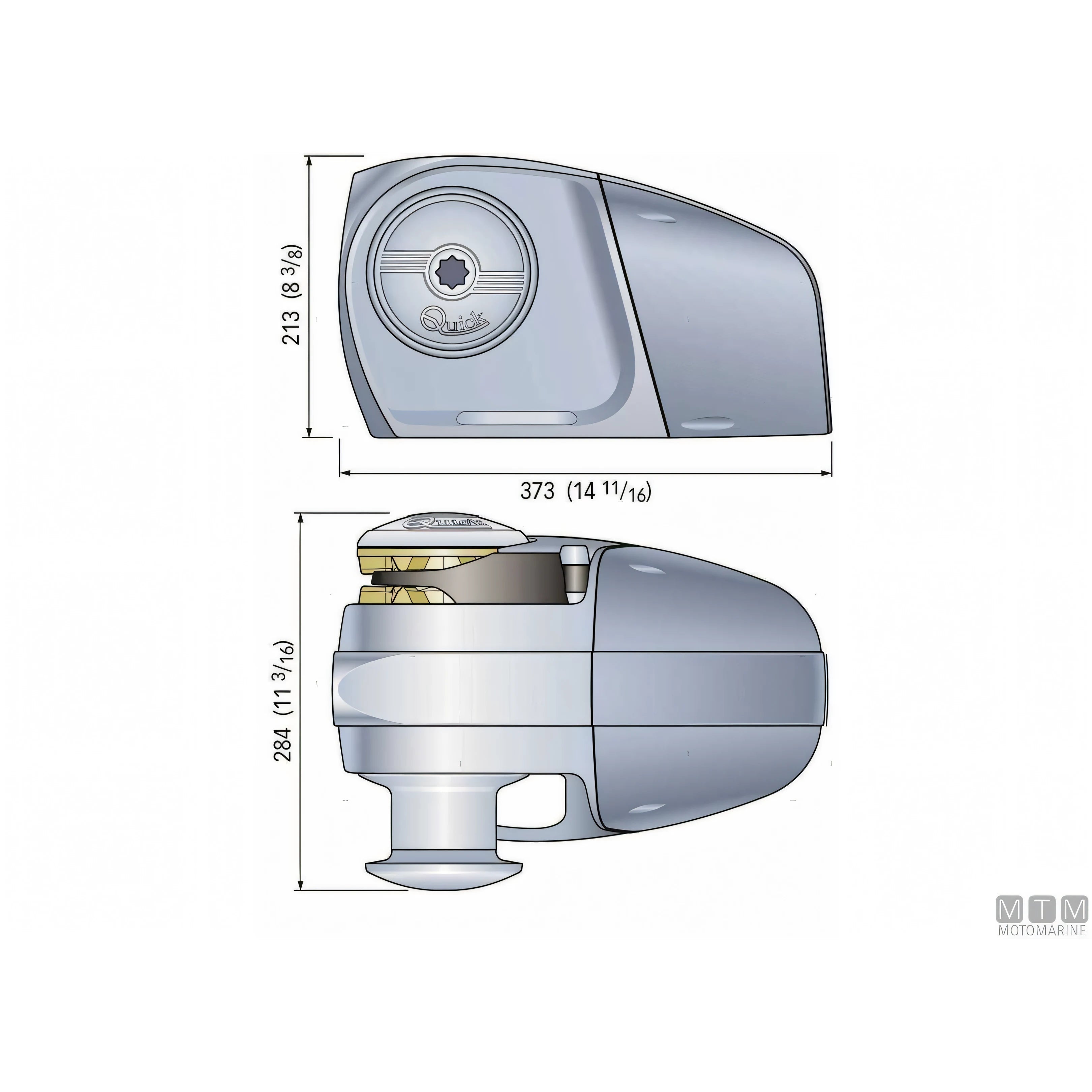 Quick Verricello Salpa Ancora Hector HC3 Alluminio Anodizzato — vista 3