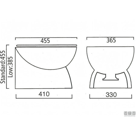 Ocean WC elettrico Luxury Silent — Bassa 12V