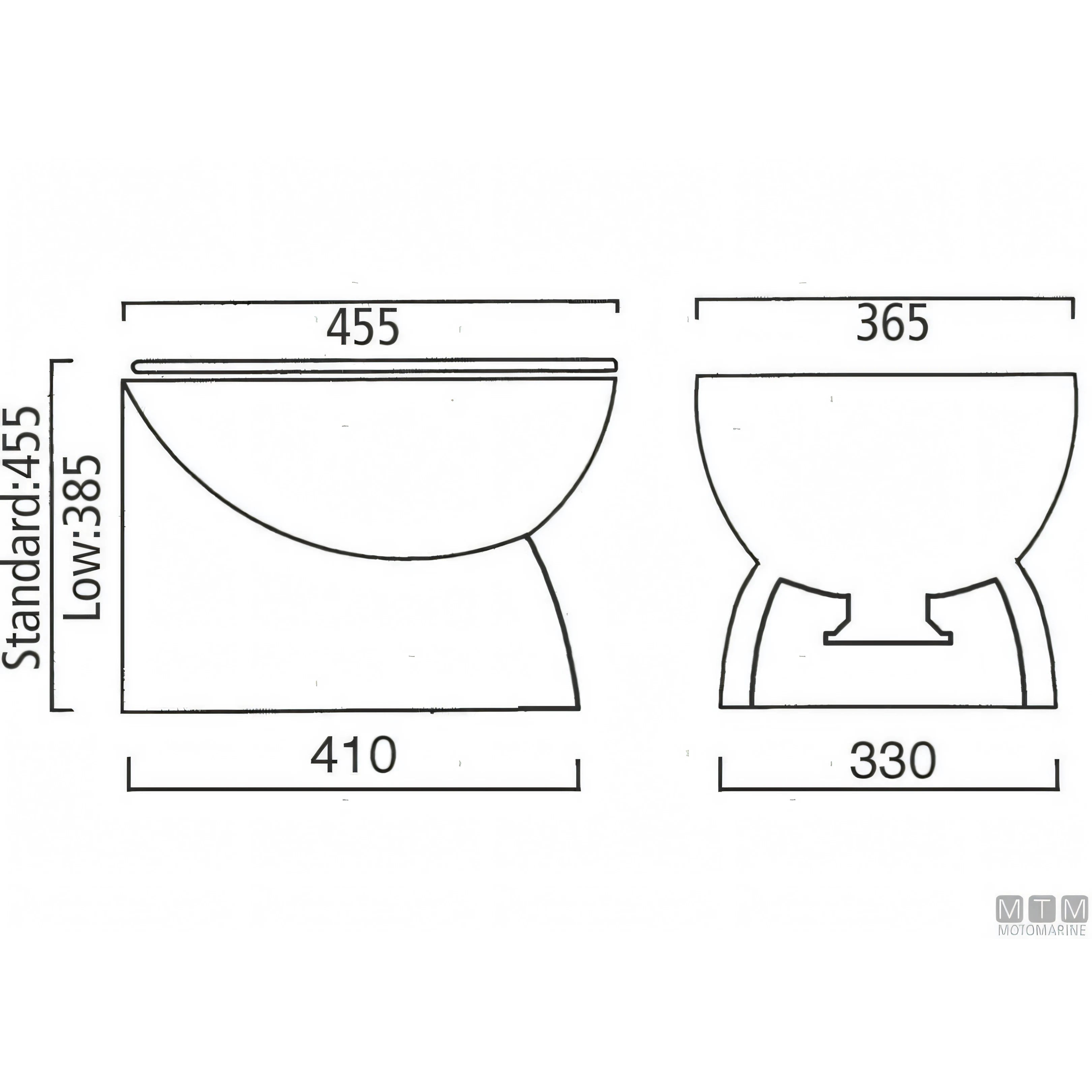 WC elettrico Ocean Luxury in ceramica — Bassa 12V