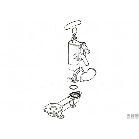 Motomarine WC toilet RM69 Regata pompa manuale — Toilet completo