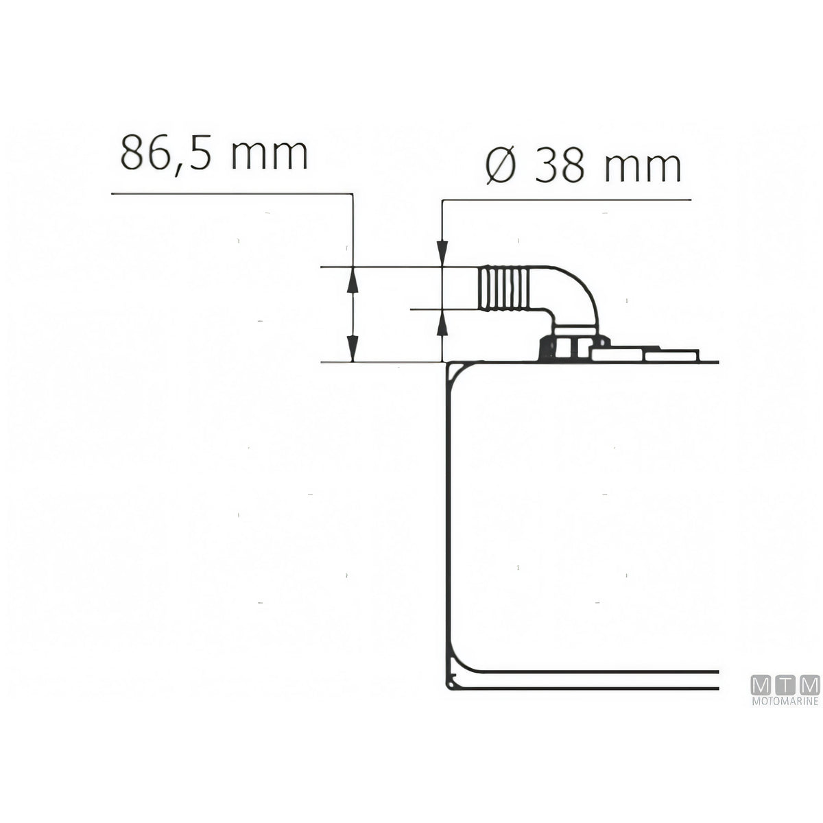 Serbatoio acque nere Can SB New Line — Piatto 35 L