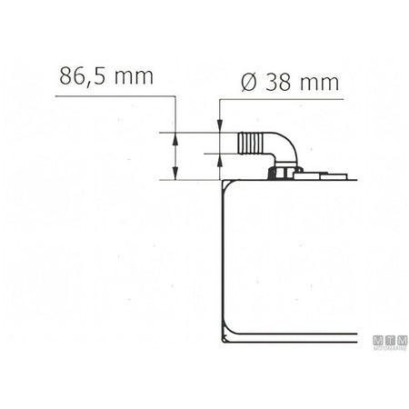 Serbatoio acque nere Can SB New Line — Piatto 35 L
