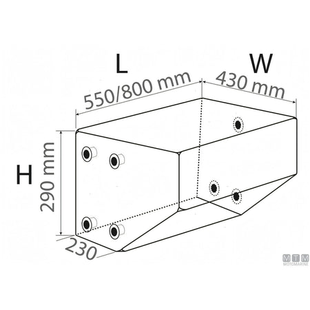 Serbatoio acque nere Ocean — Sagomato 47 L