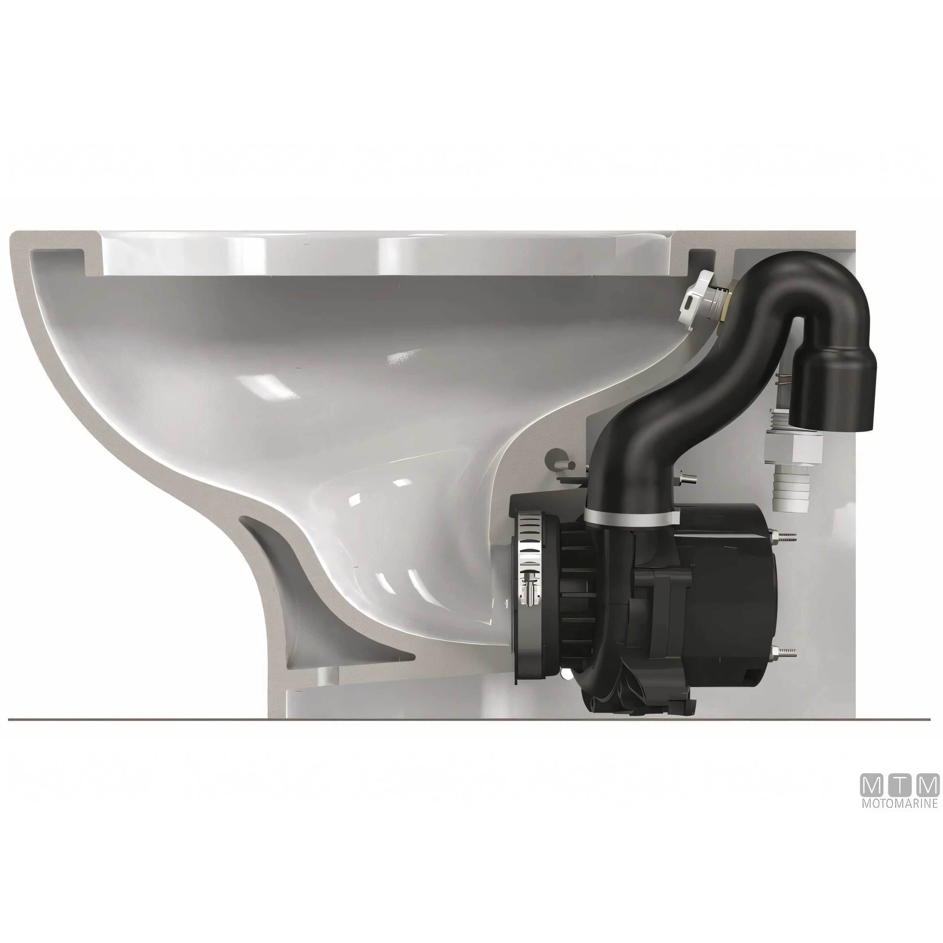 Tecma Nano WC nautico elettrico toilet compatto — Pannello Eco 12V