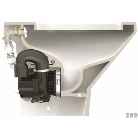 Tecma WC Compass Short elettrico nautico — 12V - Pannello Eco