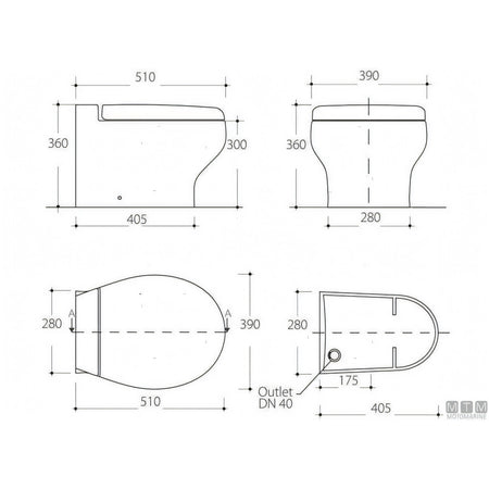 Tecma WC Silence Plus 2G pannello All-in-One SFT — Toilet Standard 12V