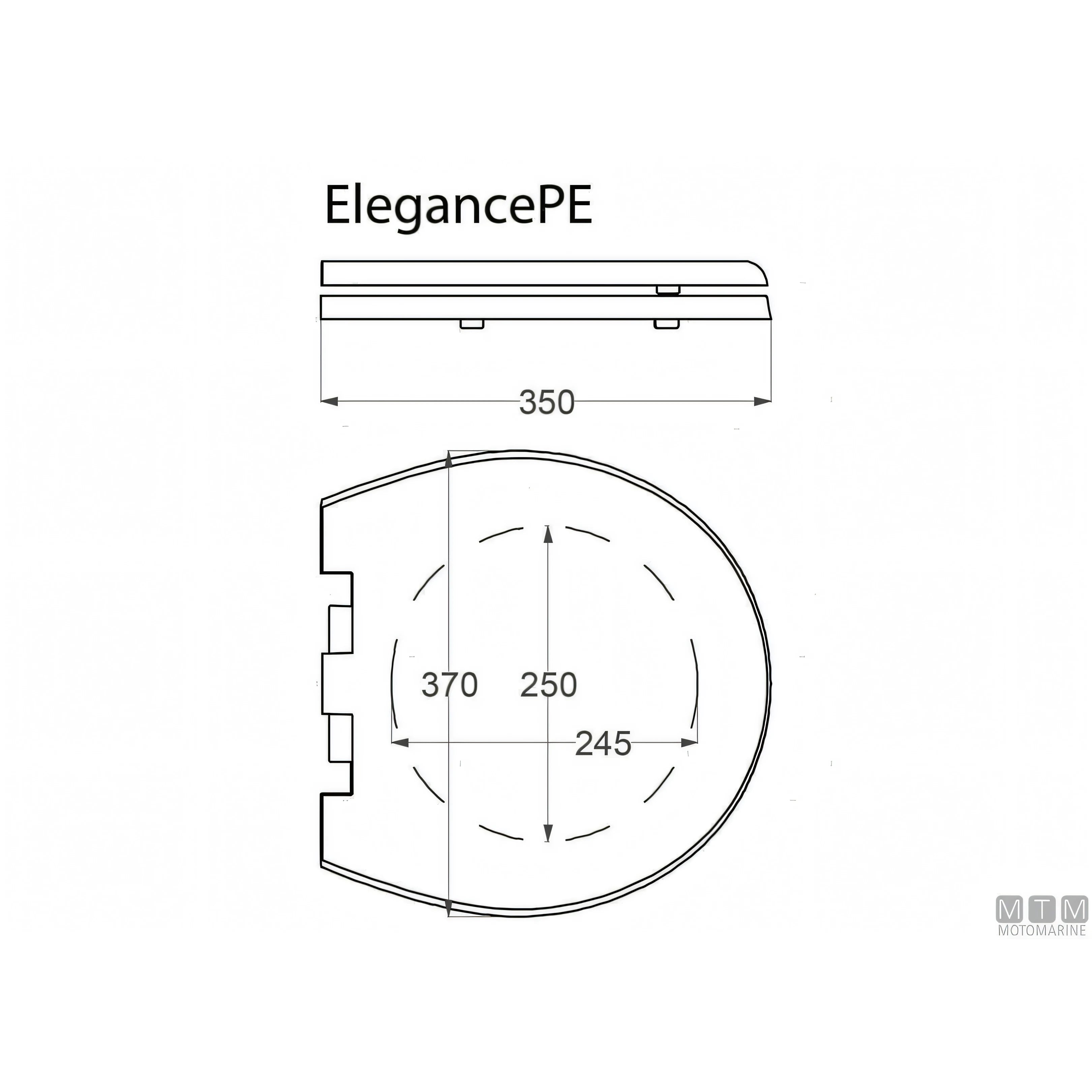 Tecma WC Elegance 2G Serie Flexi con pannello All-in-One — Poliestere soft closing
