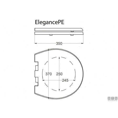 Tecma WC Elegance 2G Serie Flexi con pannello All-in-One — Poliestere soft closing