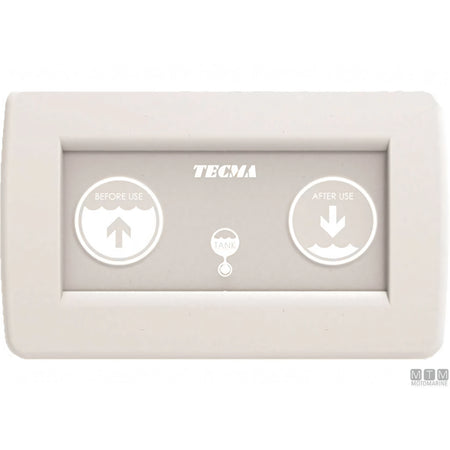 Tecma pannello controllo toilet nautico serie SFT — All-in-One 2 pulsanti