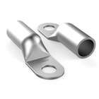 Capicorda tubolari in alluminio argentato con occhiello per cavo 50mm² | Onautica