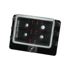 Scatola portafusibili lamellari mini 6 posti nera con coperchio trasparente e LED rossi indicatori | Onautica