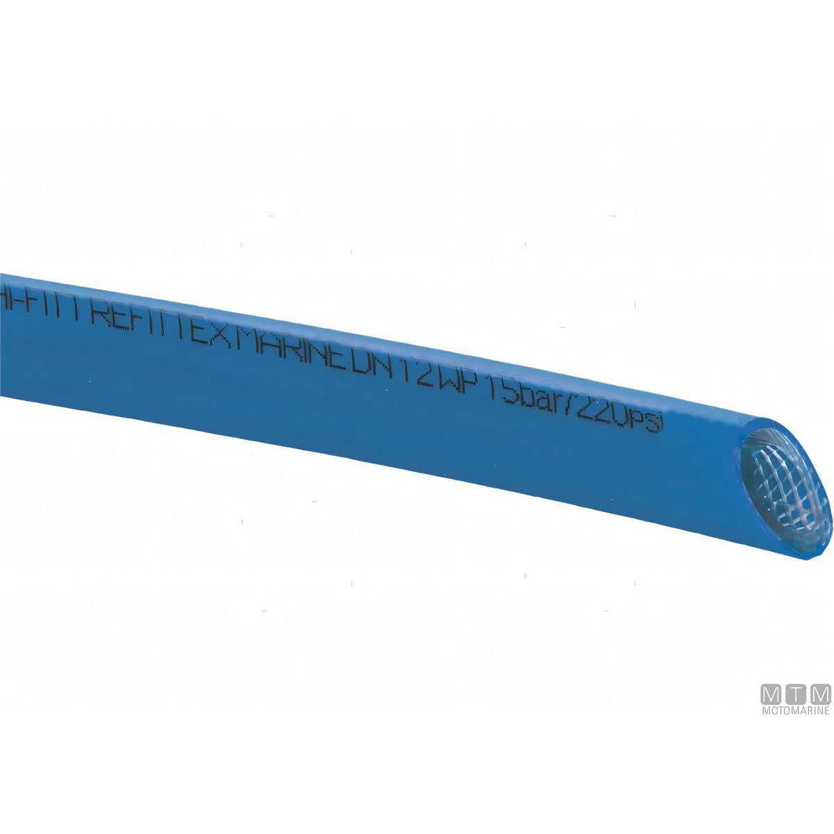 Fitt Refittex tubo acqua atossico PVC per impianti nautici — Ø 12,3 mm Blu — 50 m