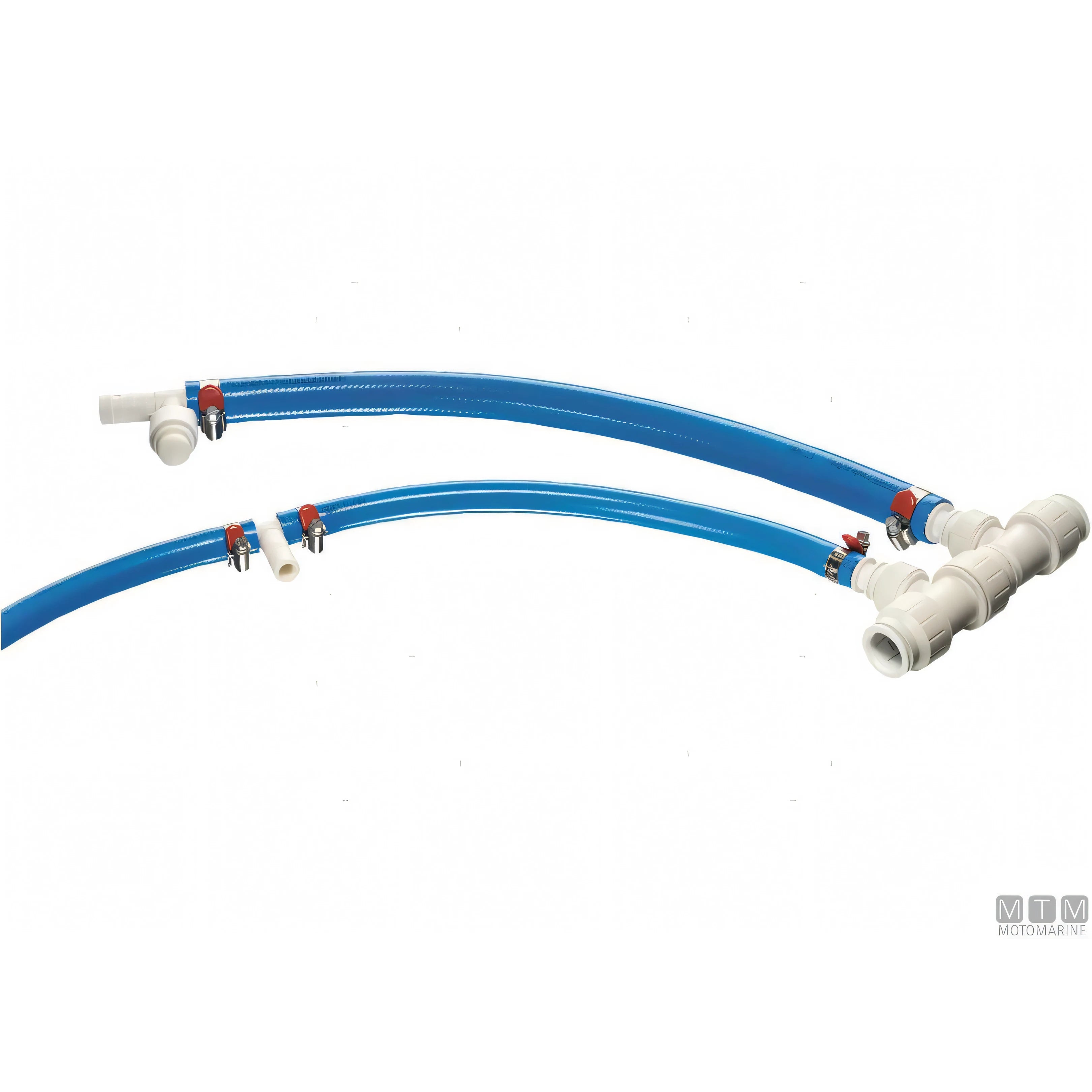 Fitt Refittex tubo acqua atossico PVC per impianti nautici — Ø 12,3 mm Blu — 50 m