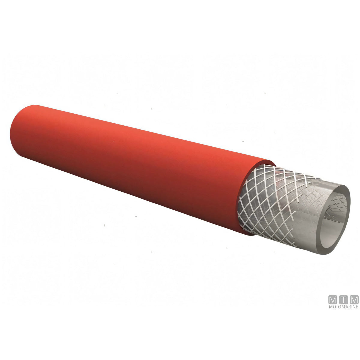 Fitt Refittex tubo acqua atossico PVC per impianti nautici — Ø 12,3 mm Rosso — 50 m